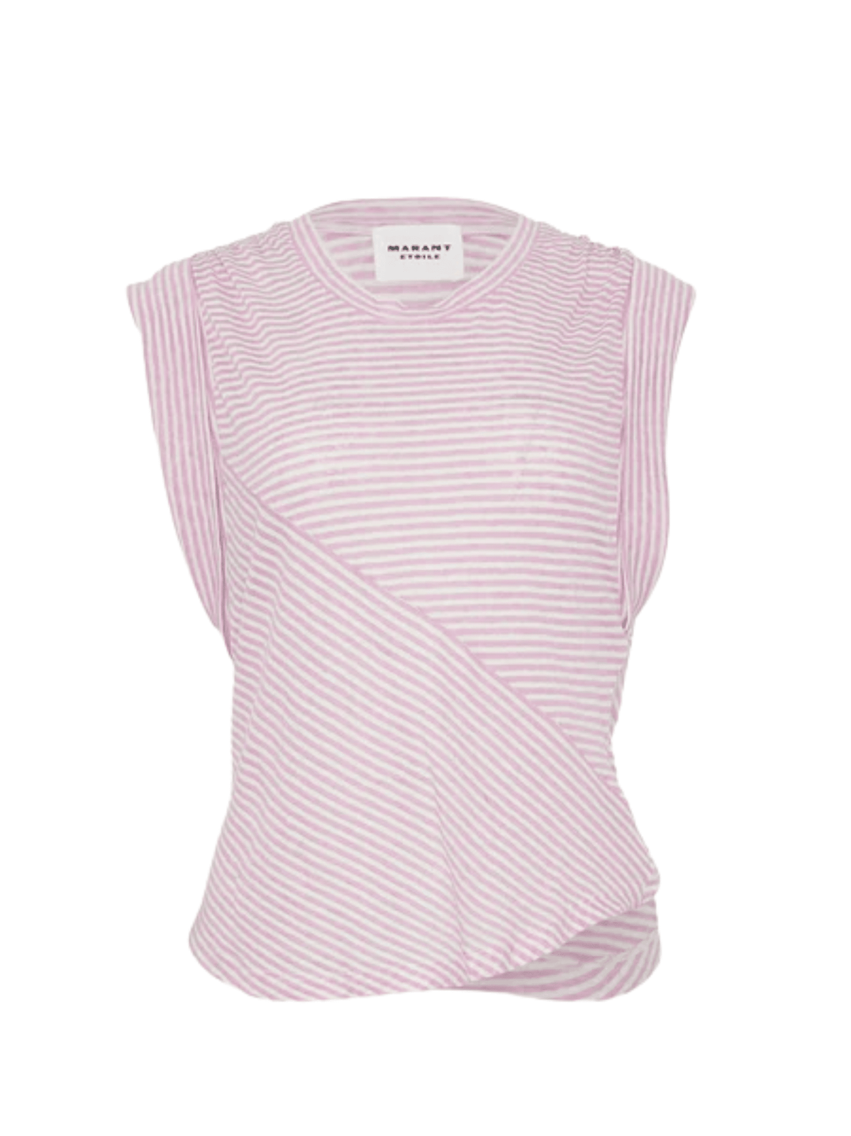 Kottyni Tee Shirt / Light Pink &amp; Ecru Womens Isabel Marant Étoile 