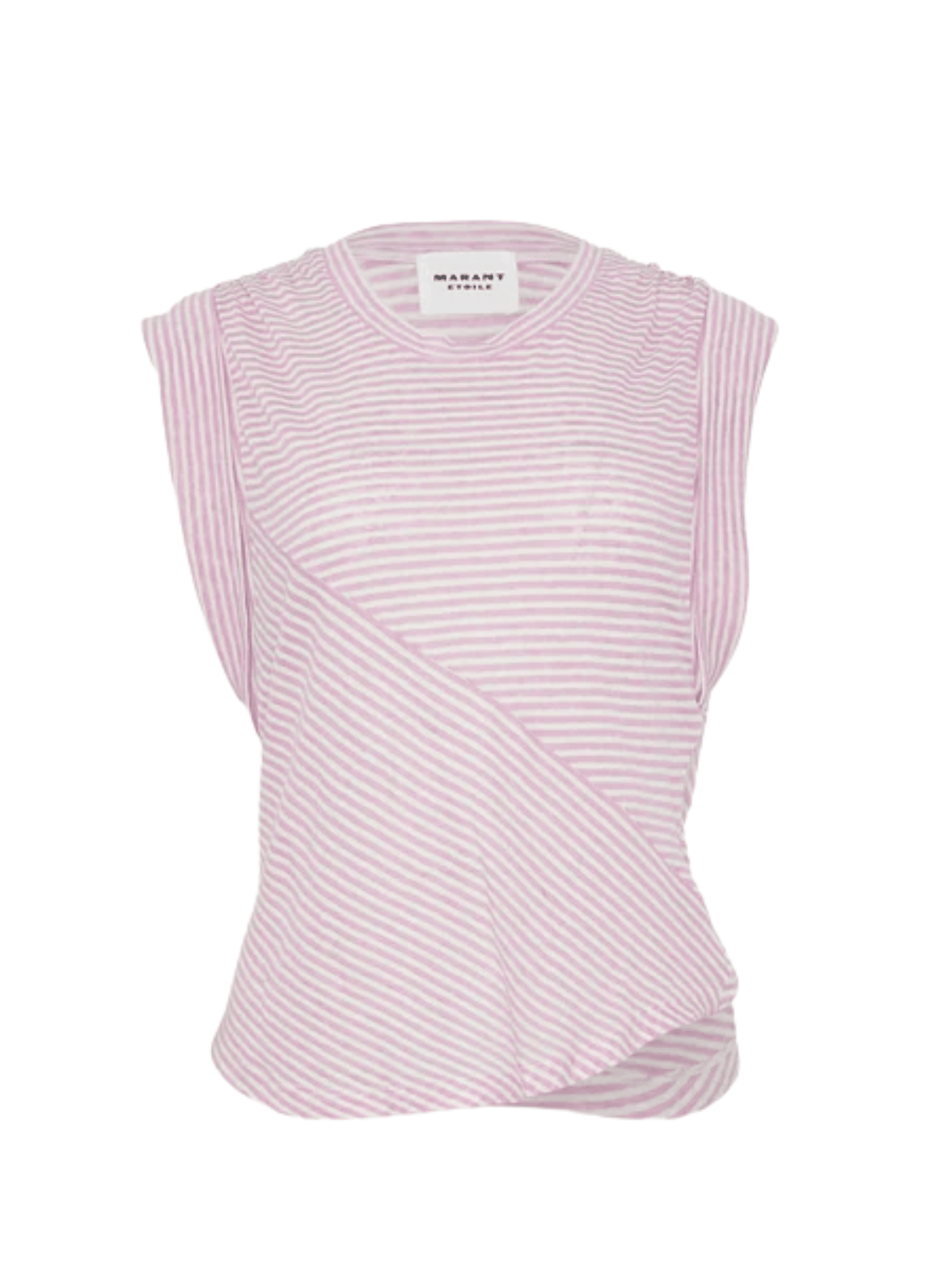 Kottyni Tee Shirt / Light Pink & Ecru Womens Isabel Marant Étoile 