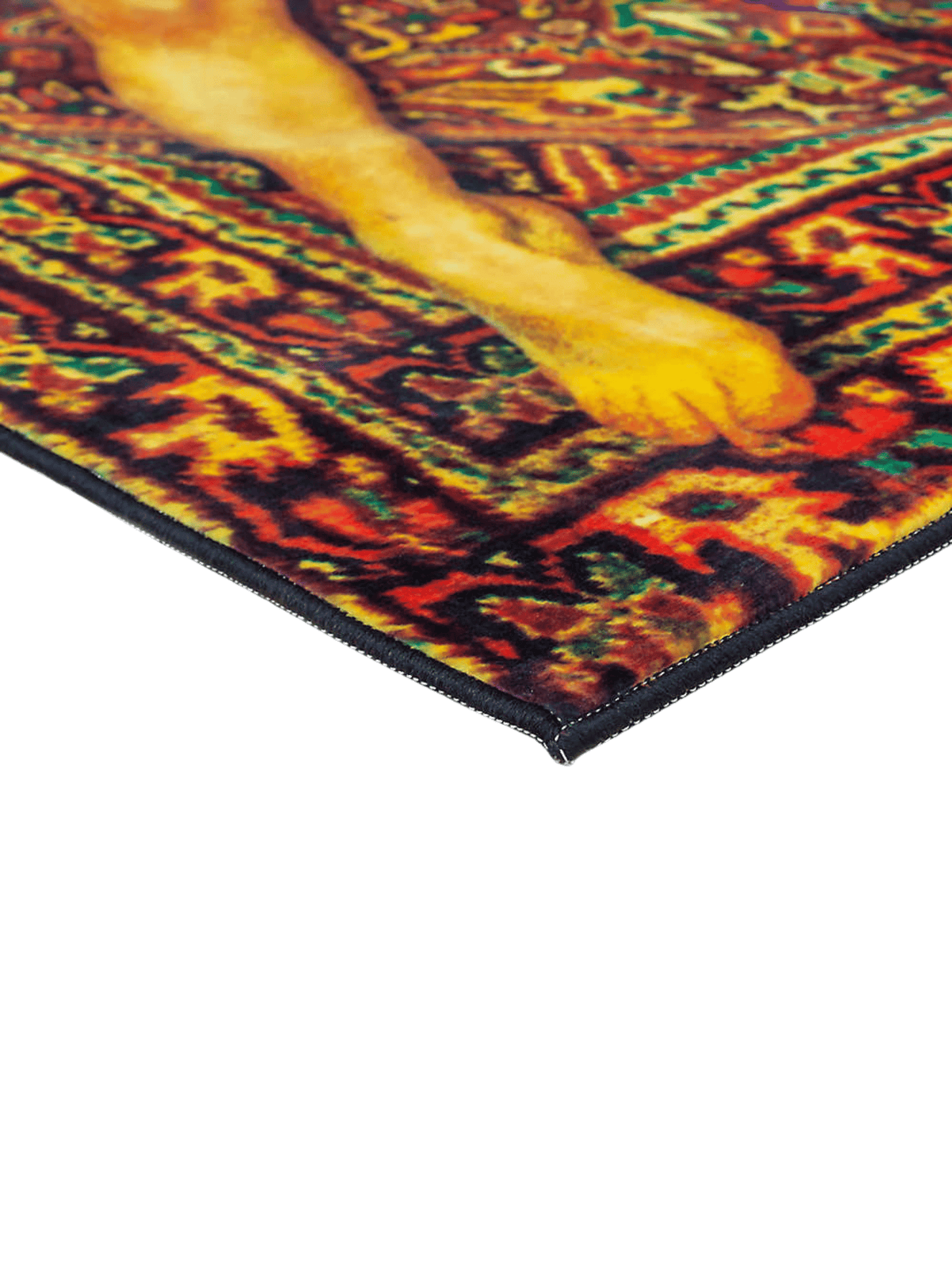 Lady on Carpet - Woven Rug Seletti 