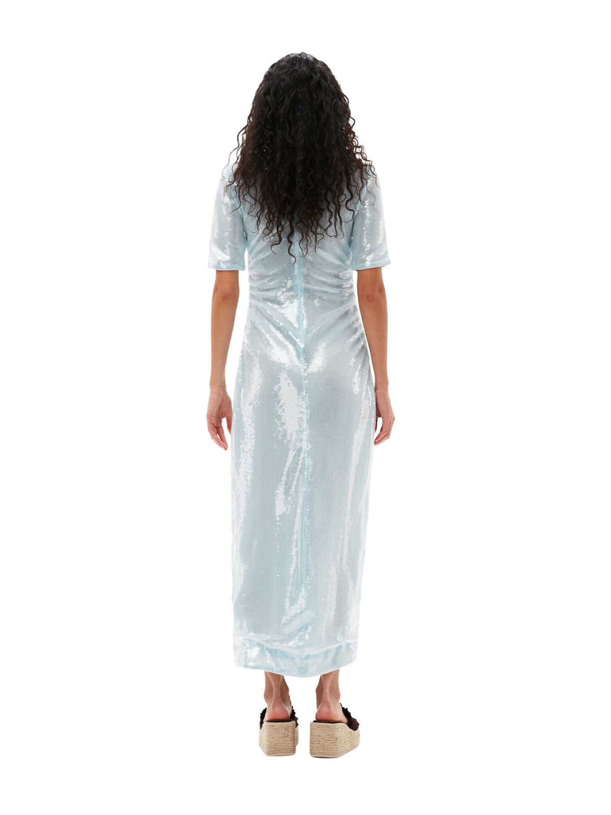 Light Sequins Long Dress / Ice Water Womens GANNI 