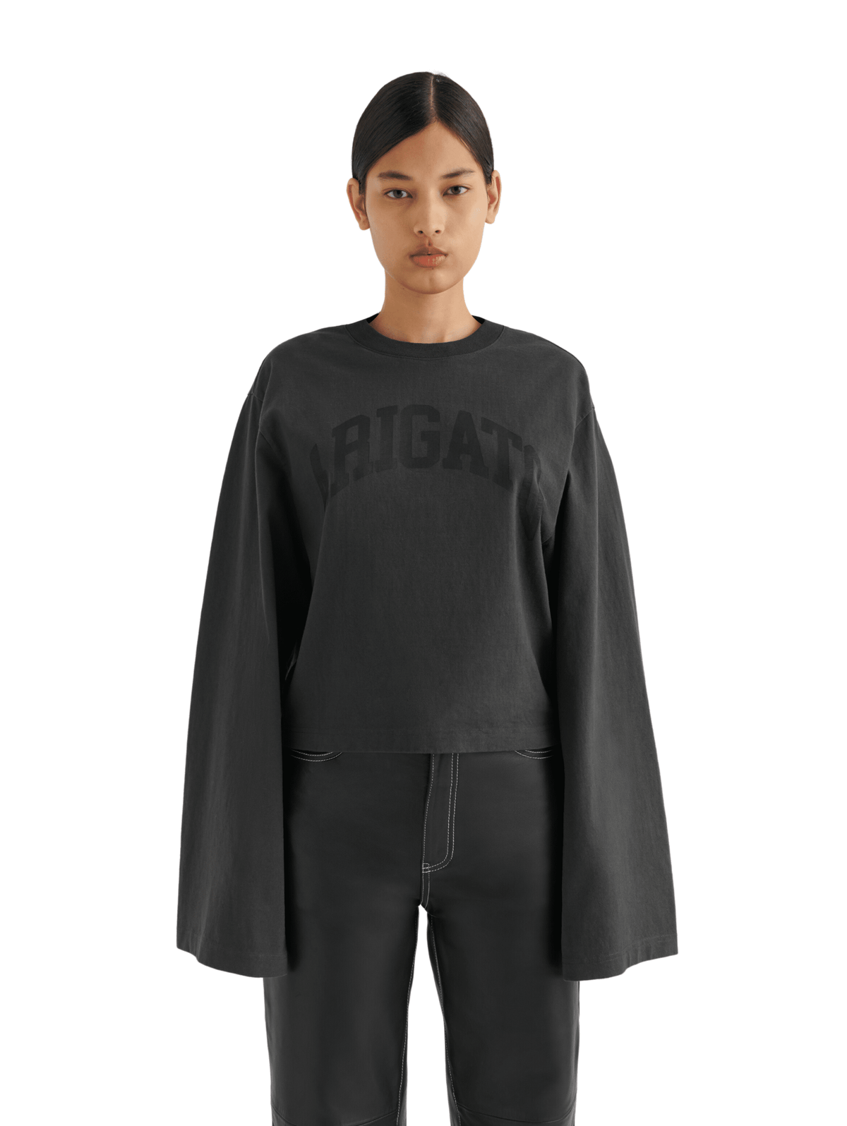 Link Long-Sleeve T-Shirt / Faded Black Womens Axel Arigato 
