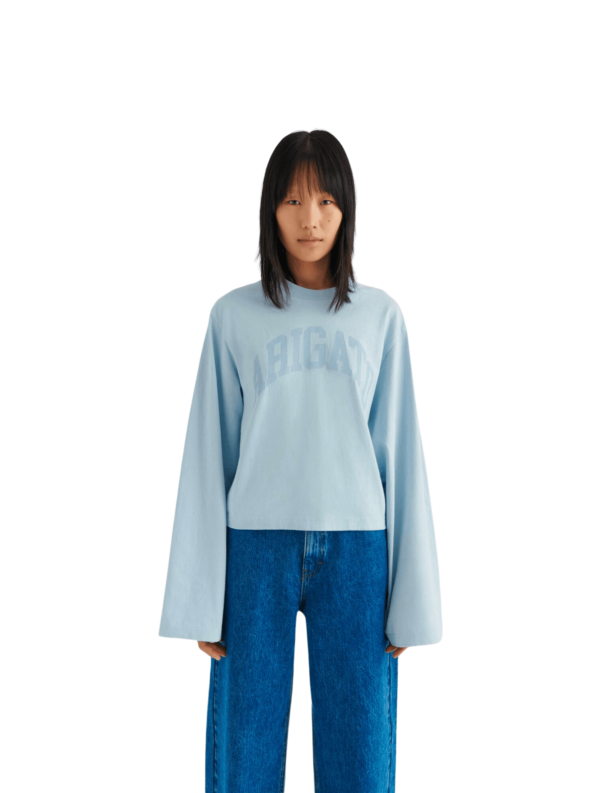 Link Long-Sleeve T-Shirt / Light Blue Womens Axel Arigato 