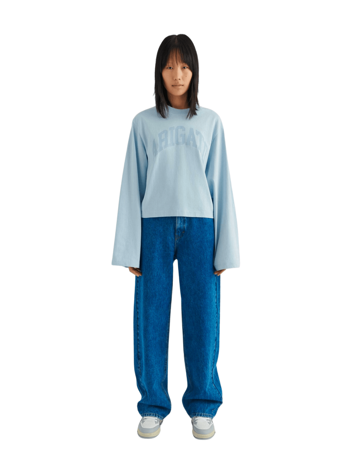 Link Long-Sleeve T-Shirt / Light Blue Womens Axel Arigato 