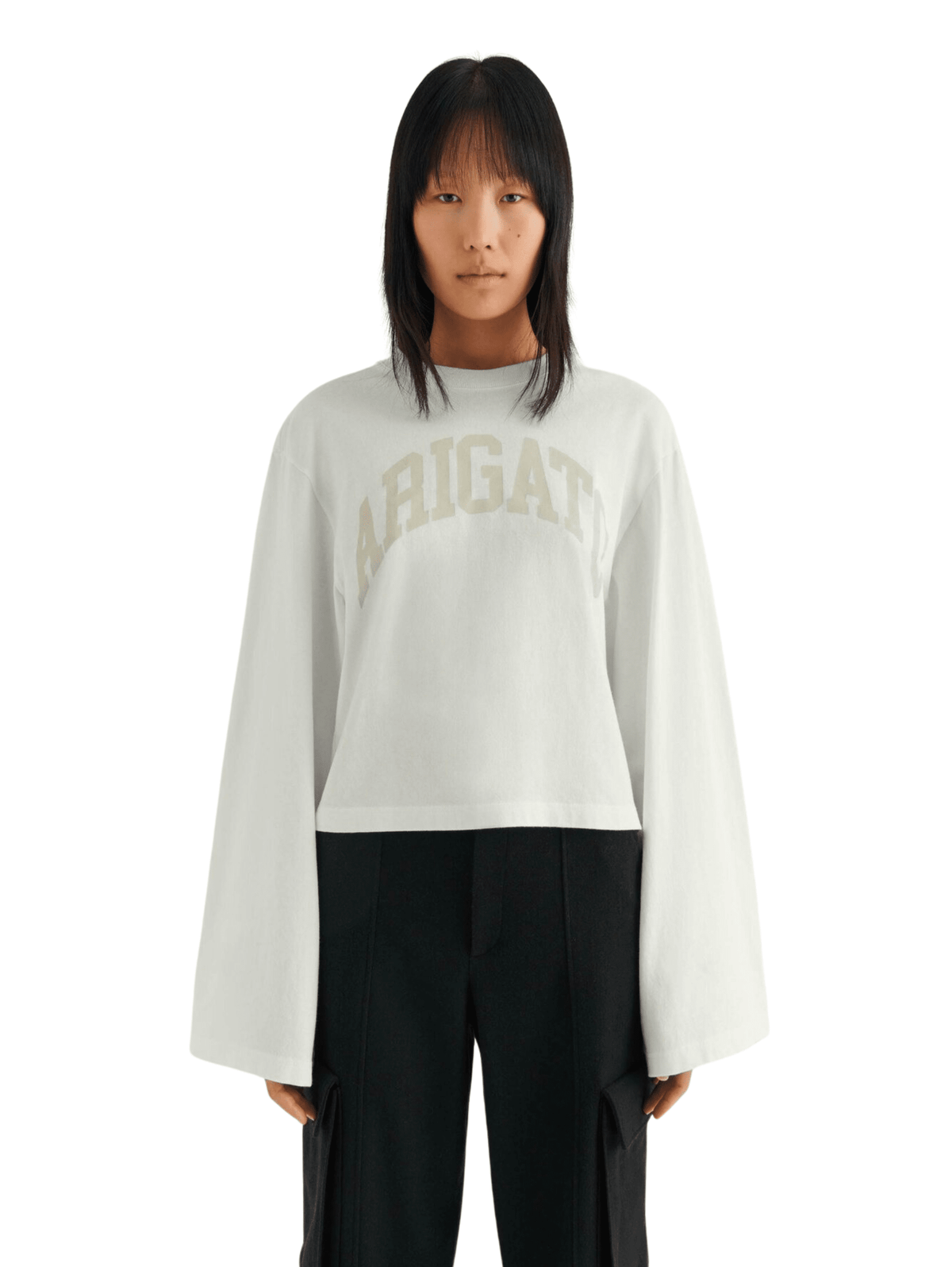 Link Long-Sleeve T-Shirt / Pale Beige Womens Axel Arigato 