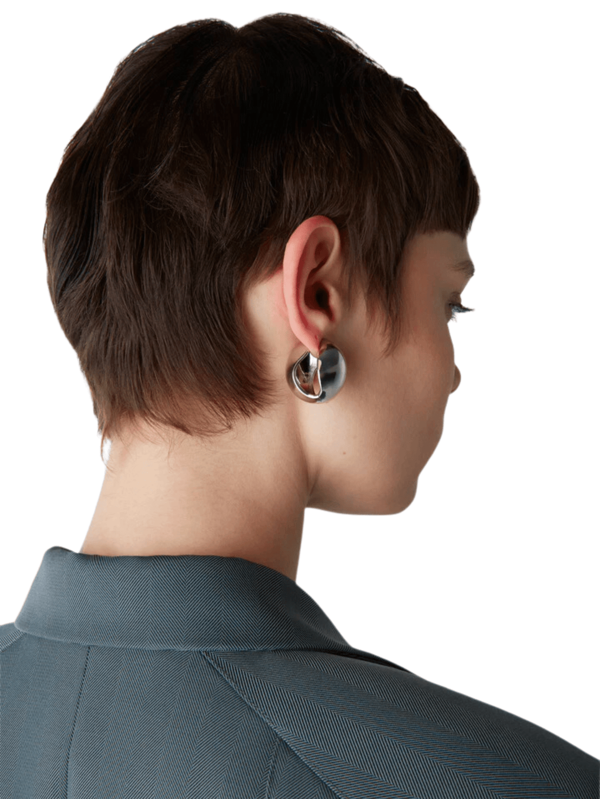 Logo Earrings / Silver Womens Coperni 