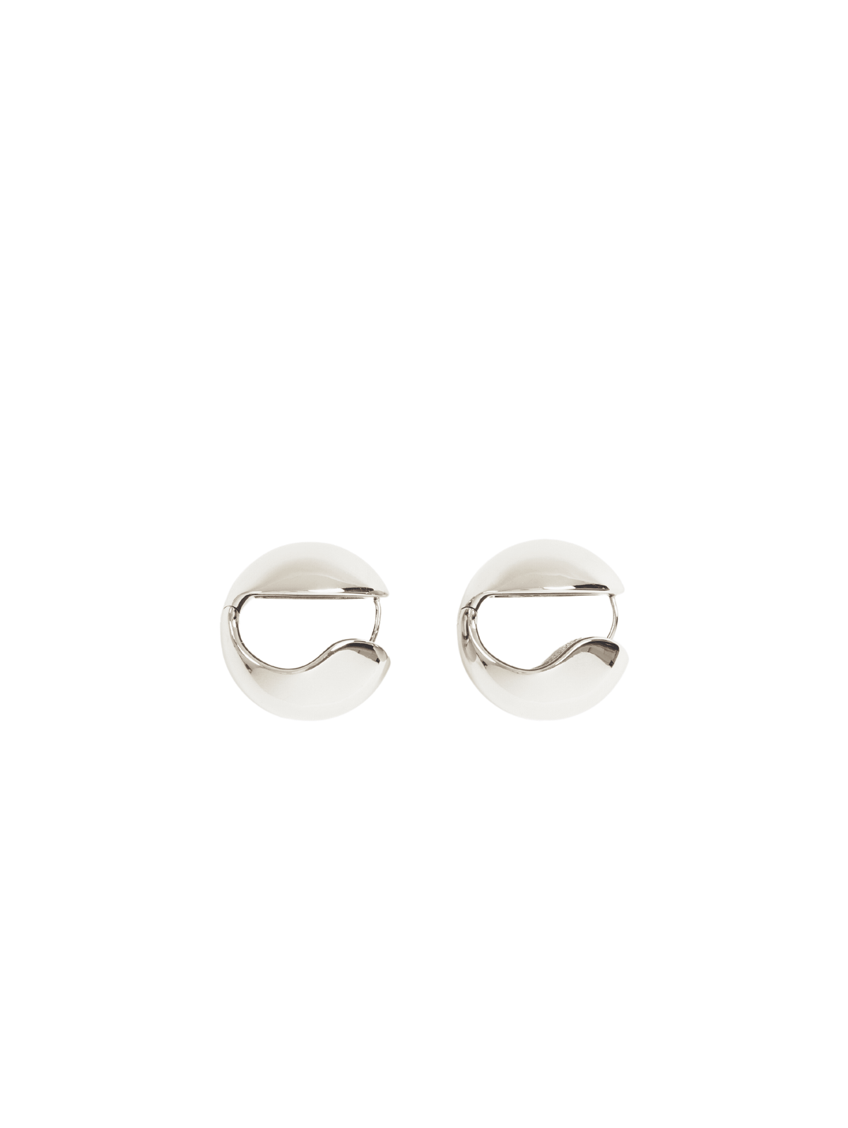 Logo Earrings / Silver Womens Coperni 