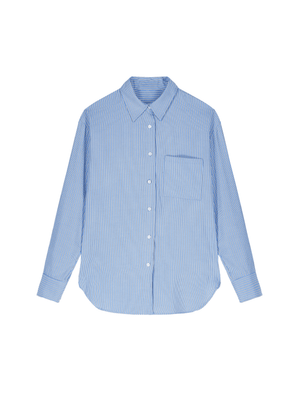 Lui Store Seletti Shirt Oxford / Concept & Blue Light Stripe - Black