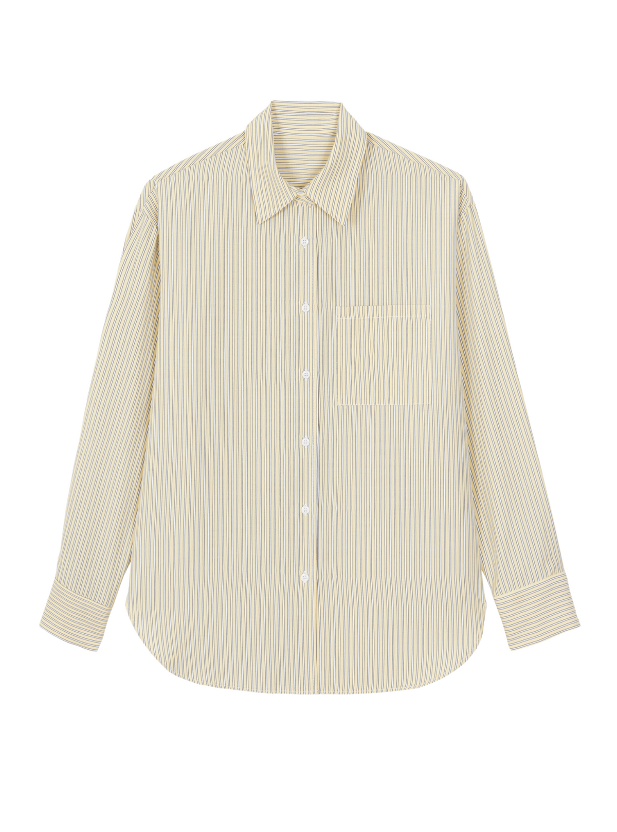 Lui Oxford Shirt / Pale Yellow &amp; Black Stripe Womens Frankie Shop 