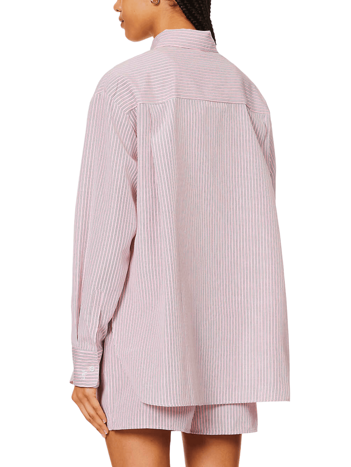 Lui Oxford Shirt / Pink &amp; Black Stripe Womens Frankie Shop 