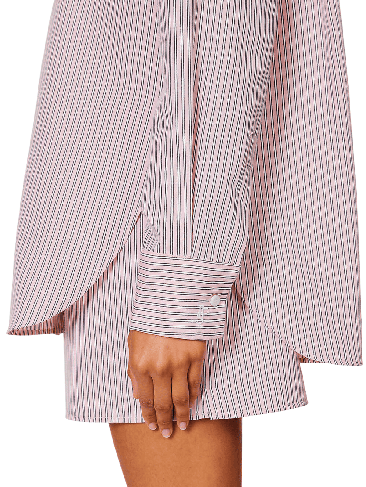 Lui Oxford Shirt / Pink &amp; Black Stripe Womens Frankie Shop 