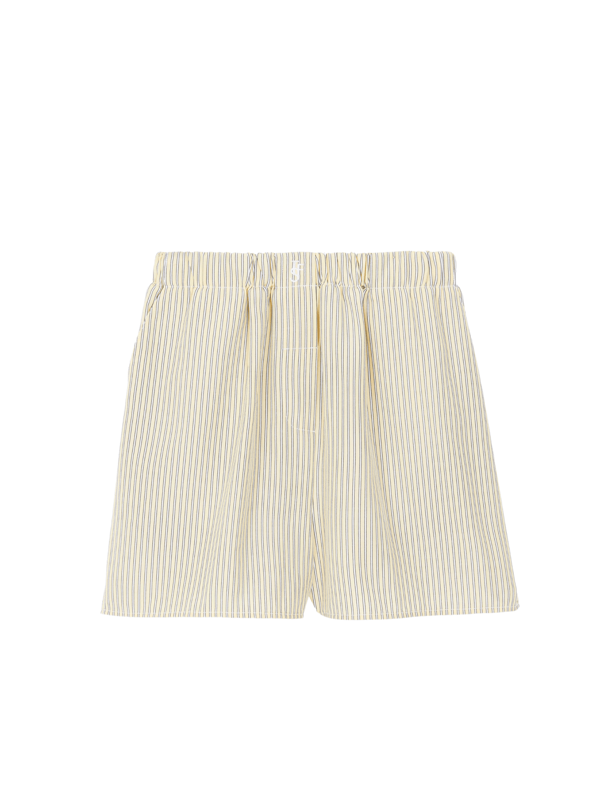 Lui Oxford Shorts / Pale Yellow &amp; Black Stripe Womens Frankie Shop 