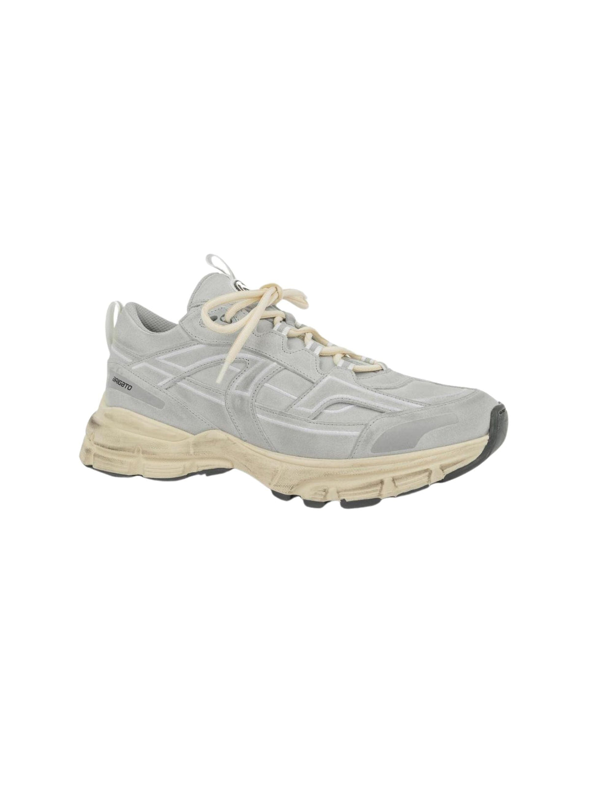 Marathon R-Trail Sneaker / Light Grey &amp; Distressed Suede Womens Axel Arigato 
