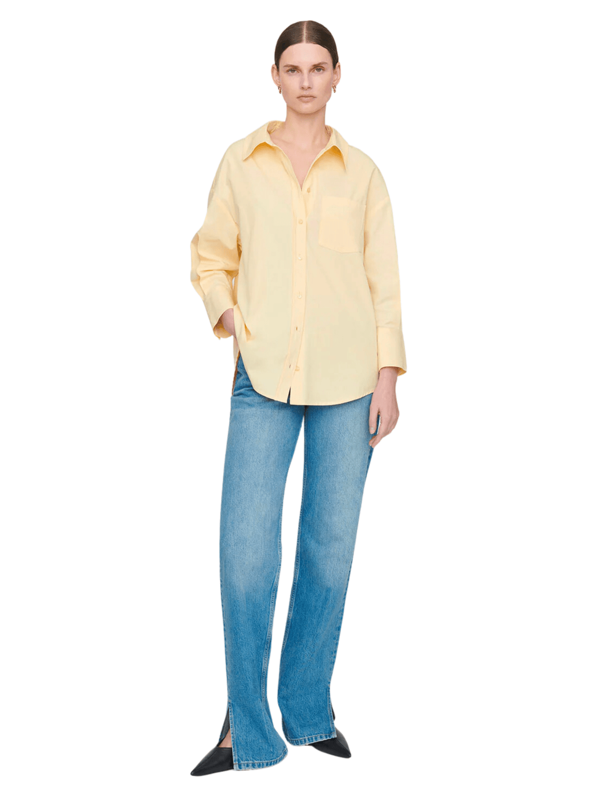 Mika Shirt / Yellow Womens Anine Bing 