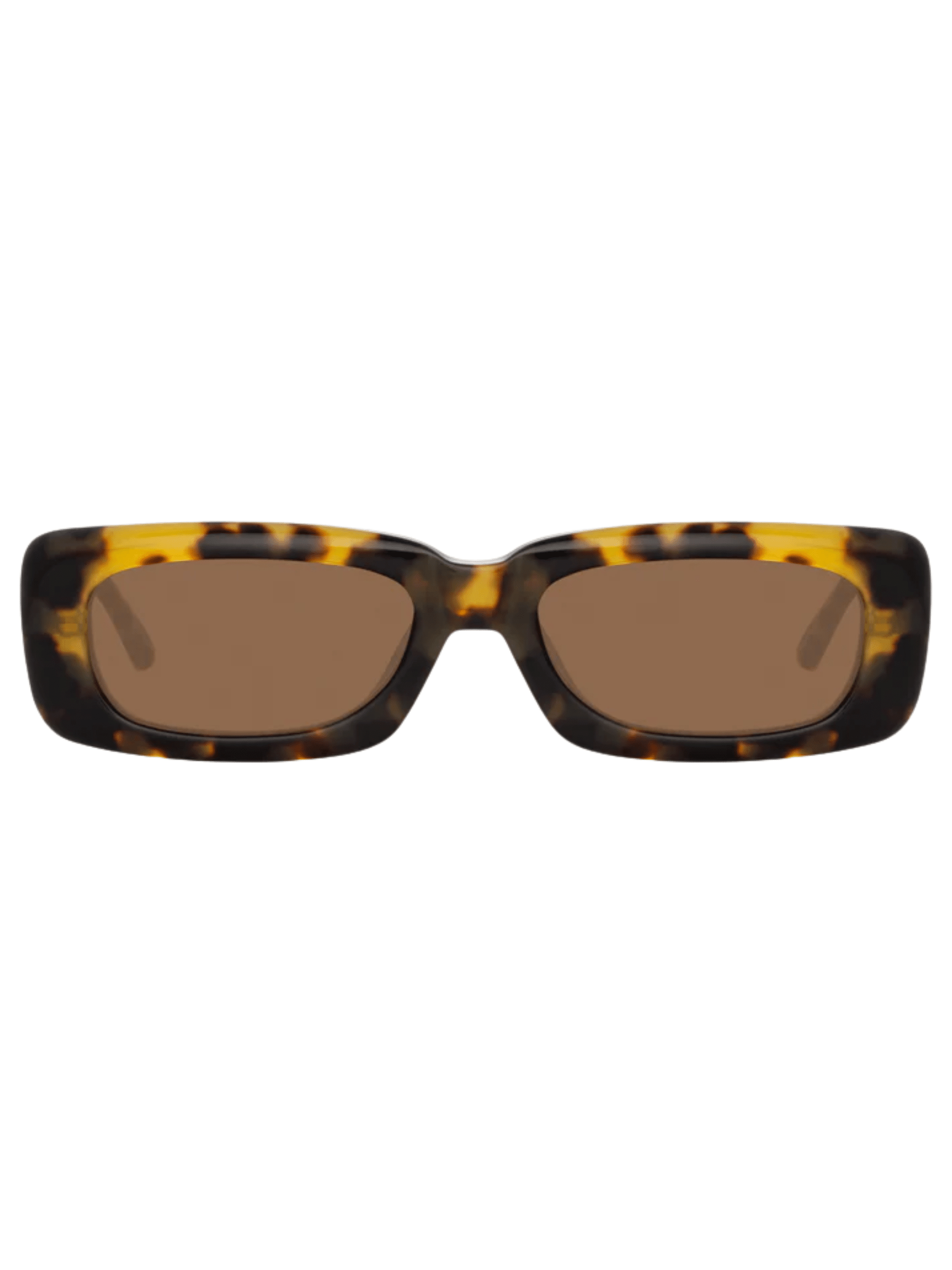 Mini Marfa Sunglasses / Tortoiseshell & Brown Womens The Attico 