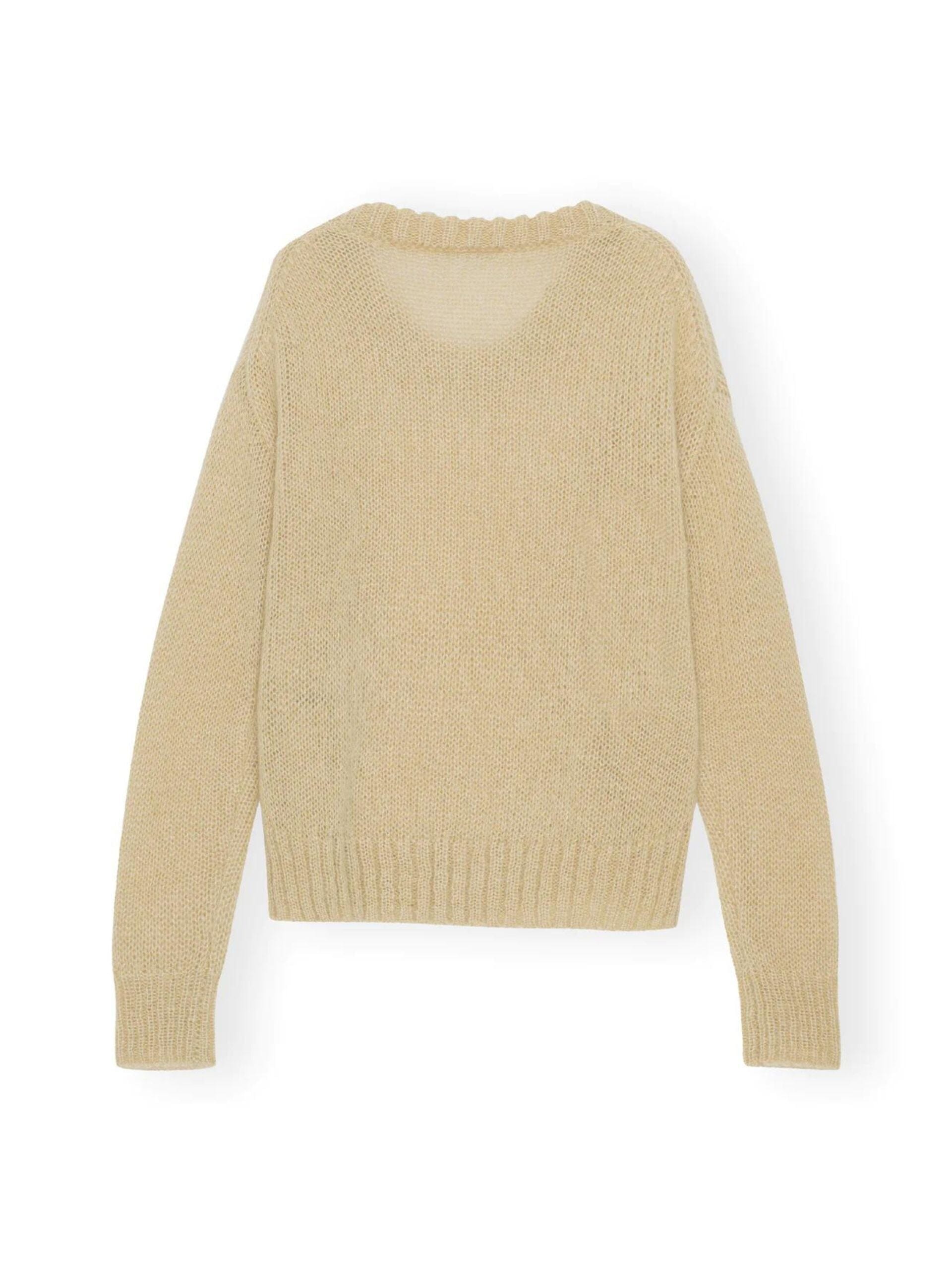 Mohair O-Neck Pullover / Pale Khaki - Seletti Concept Store