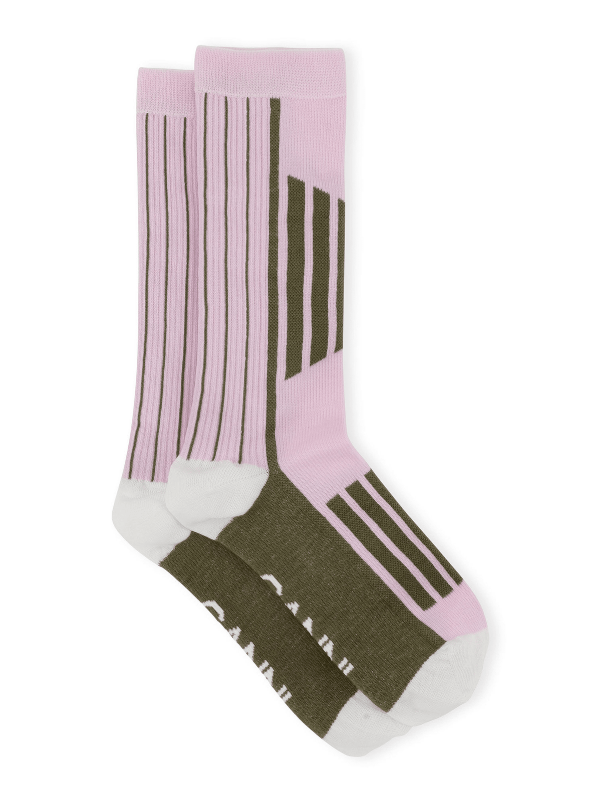 Organic Cotton Sporty Sock / Light Lilac Womens GANNI 