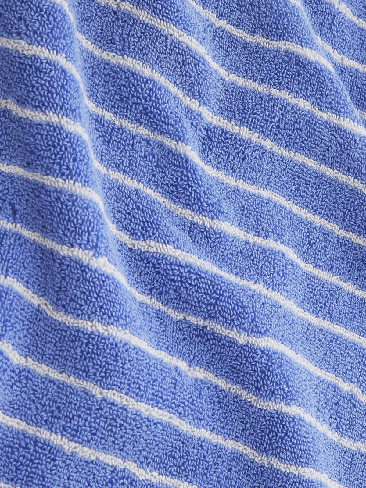 Organic Terry Bath Sheet / Clear Blue Stripes Womens Tekla 