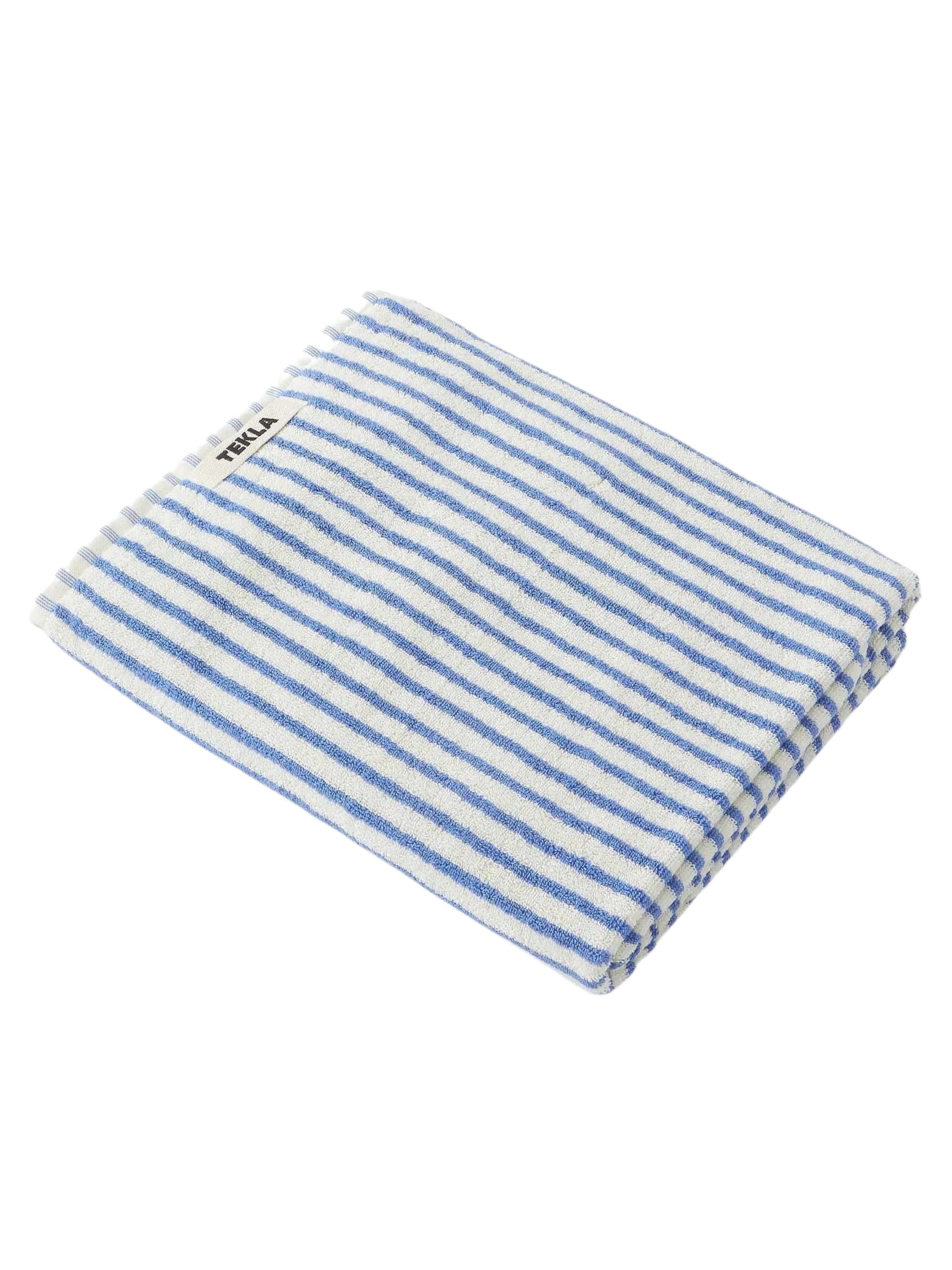Organic Terry Hand Towel / Coastal Stripes Womens Tekla 