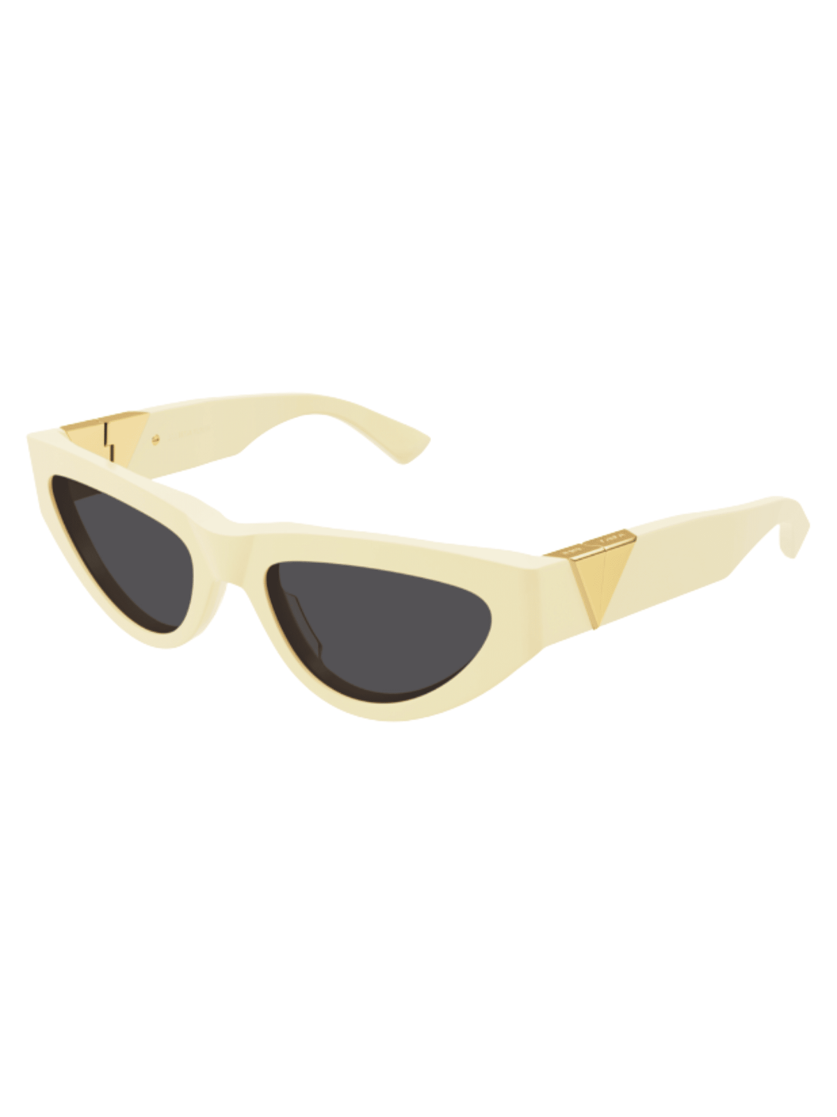 Oval Cat-Eye Sunglasses / Yellow Womens Bottega Veneta 