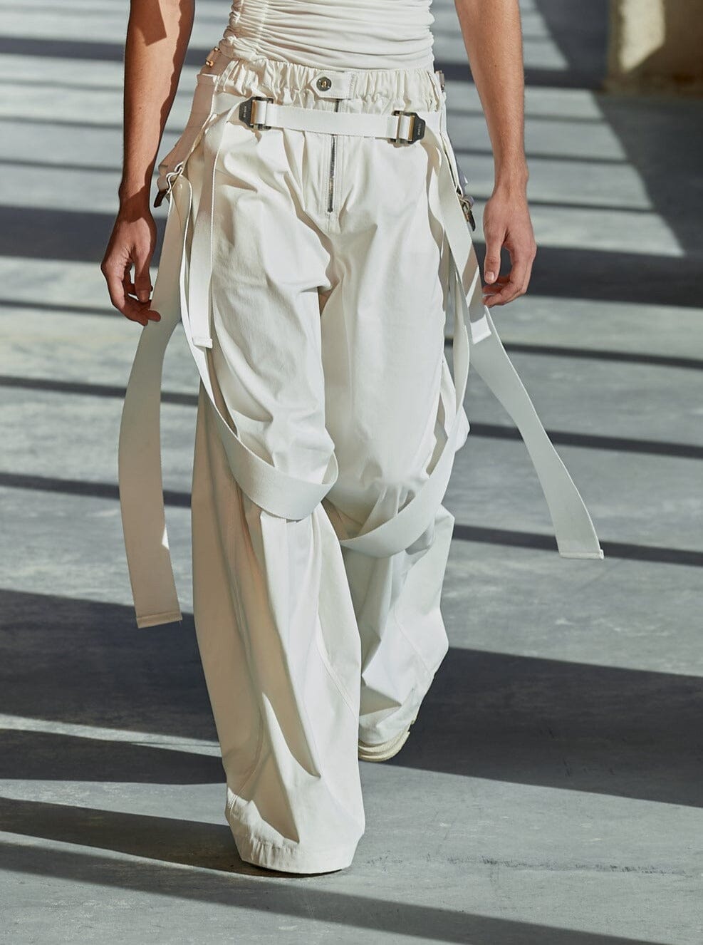 Oversized Flight Pant / Ivory Womens Dion Lee 