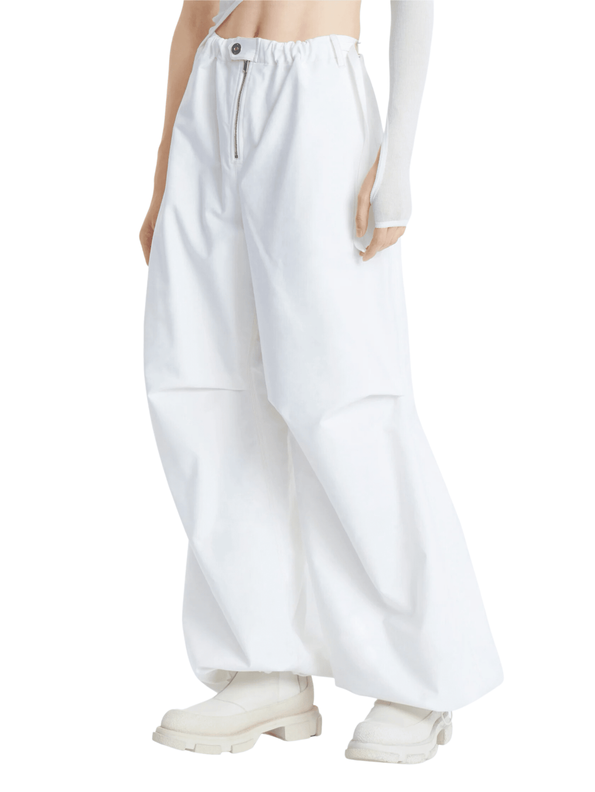 Oversized Flight Pant / Ivory Womens Dion Lee 