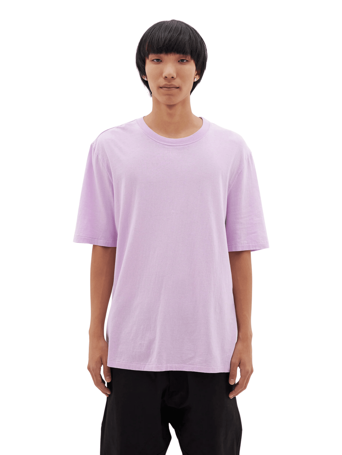 Regular Fit T-Shirt / Bright Lavender Womens Bassike 