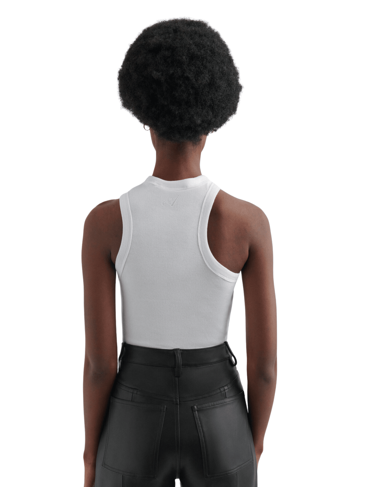 Script A Scoop Tank Top / White Womens Seletti Concept Store 