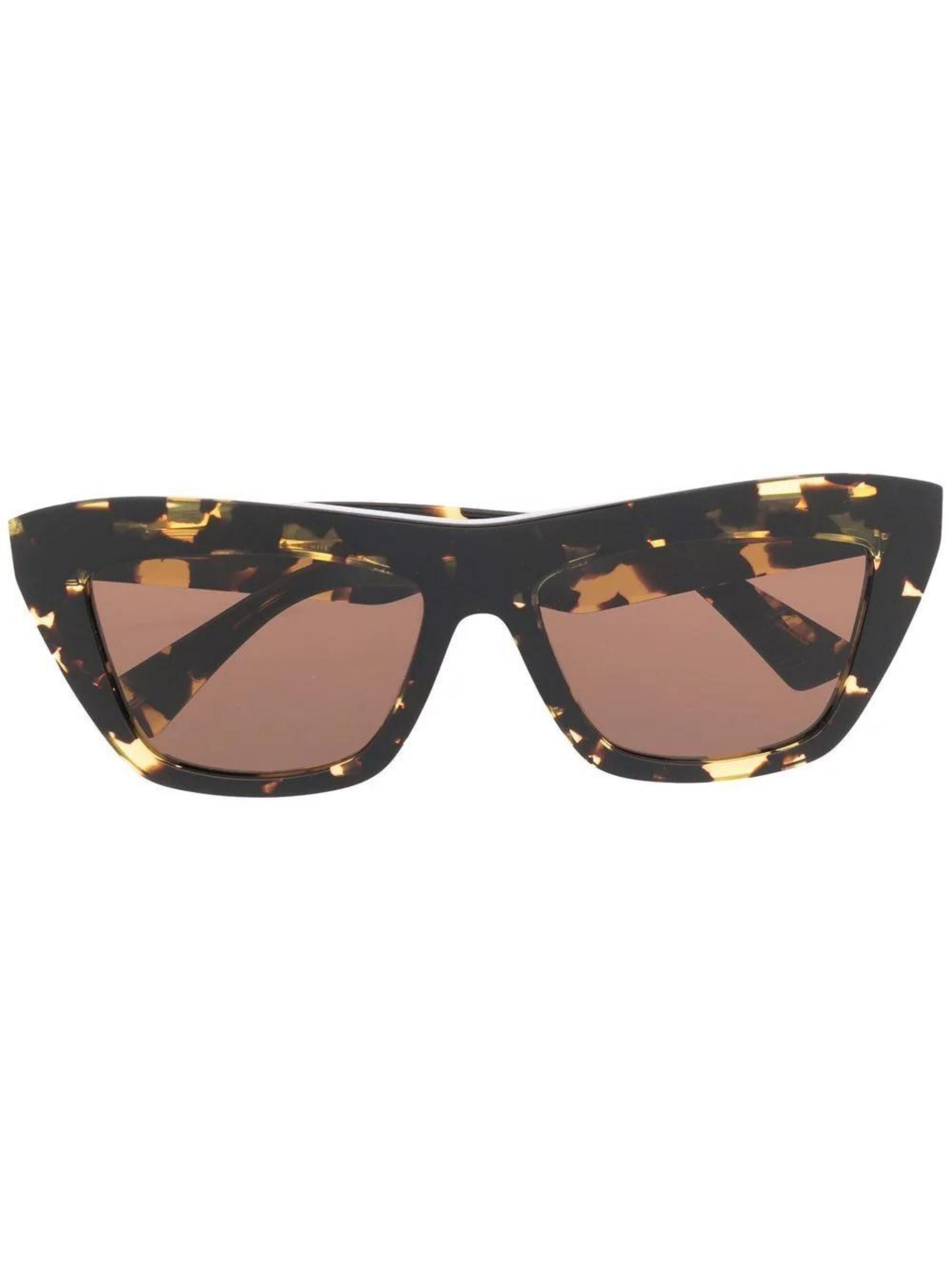 Square Cat-Eye Sunglasses / Havana Womens Bottega Veneta 