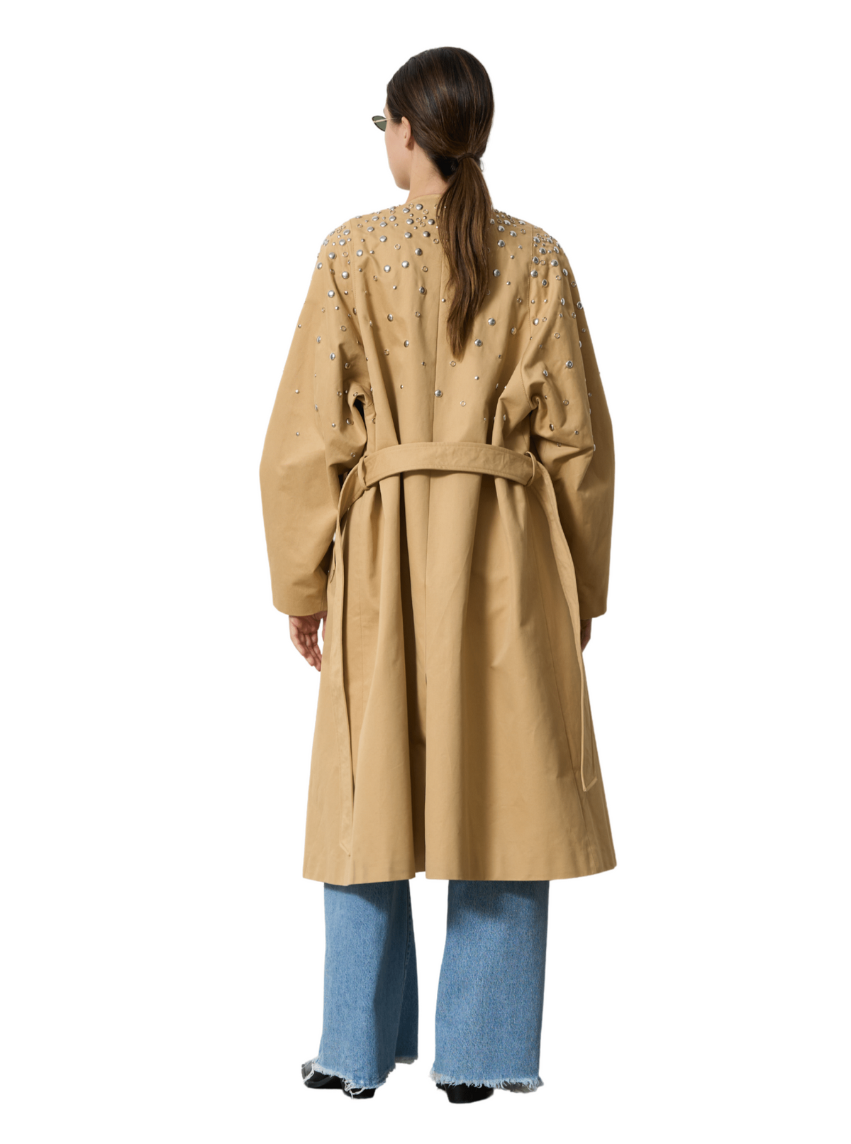 Studded Trench / Beige Womens HALFBOY 