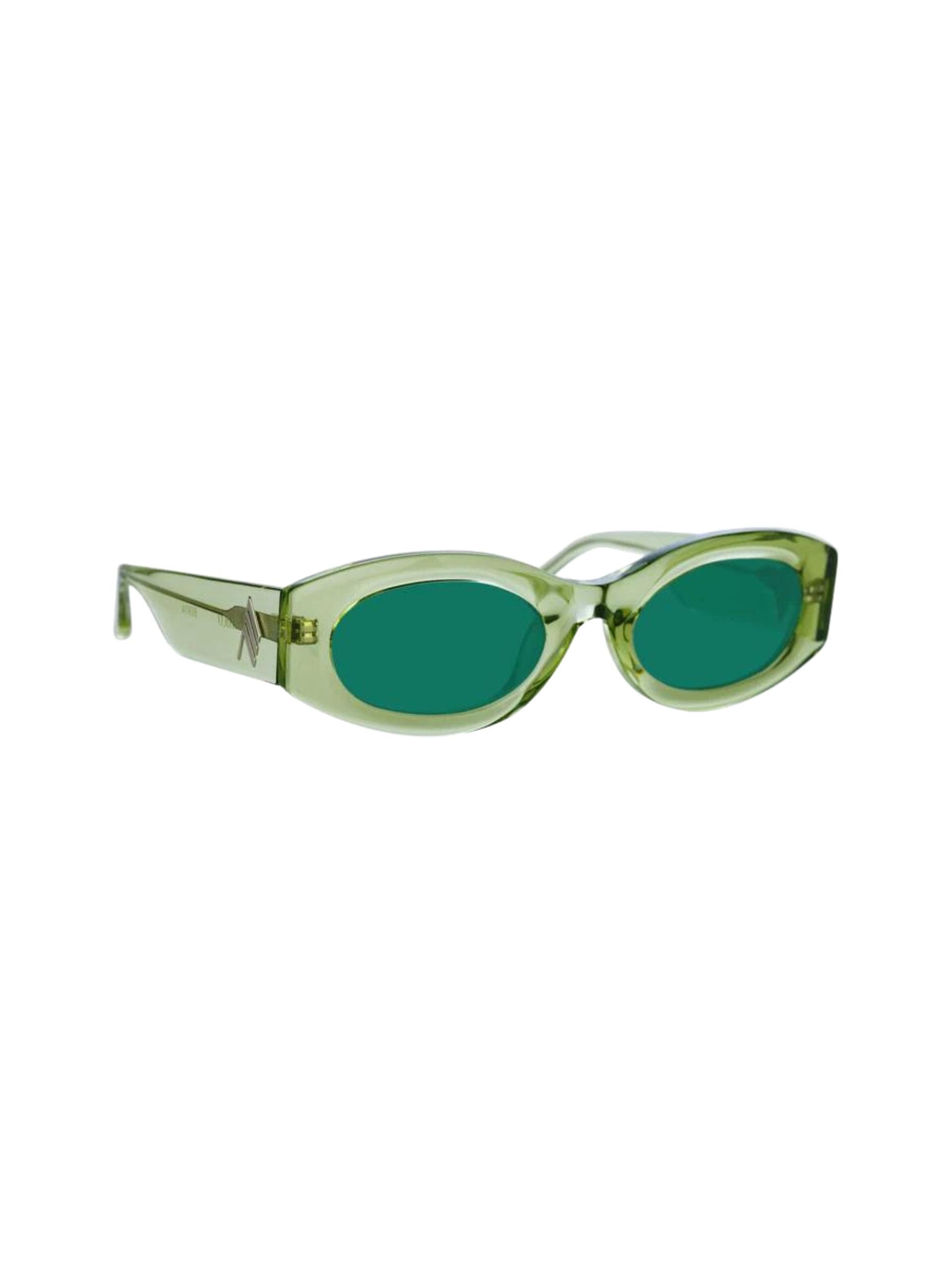 The Attico Berta Sunglasses / Lime Womens Linda Farrow 