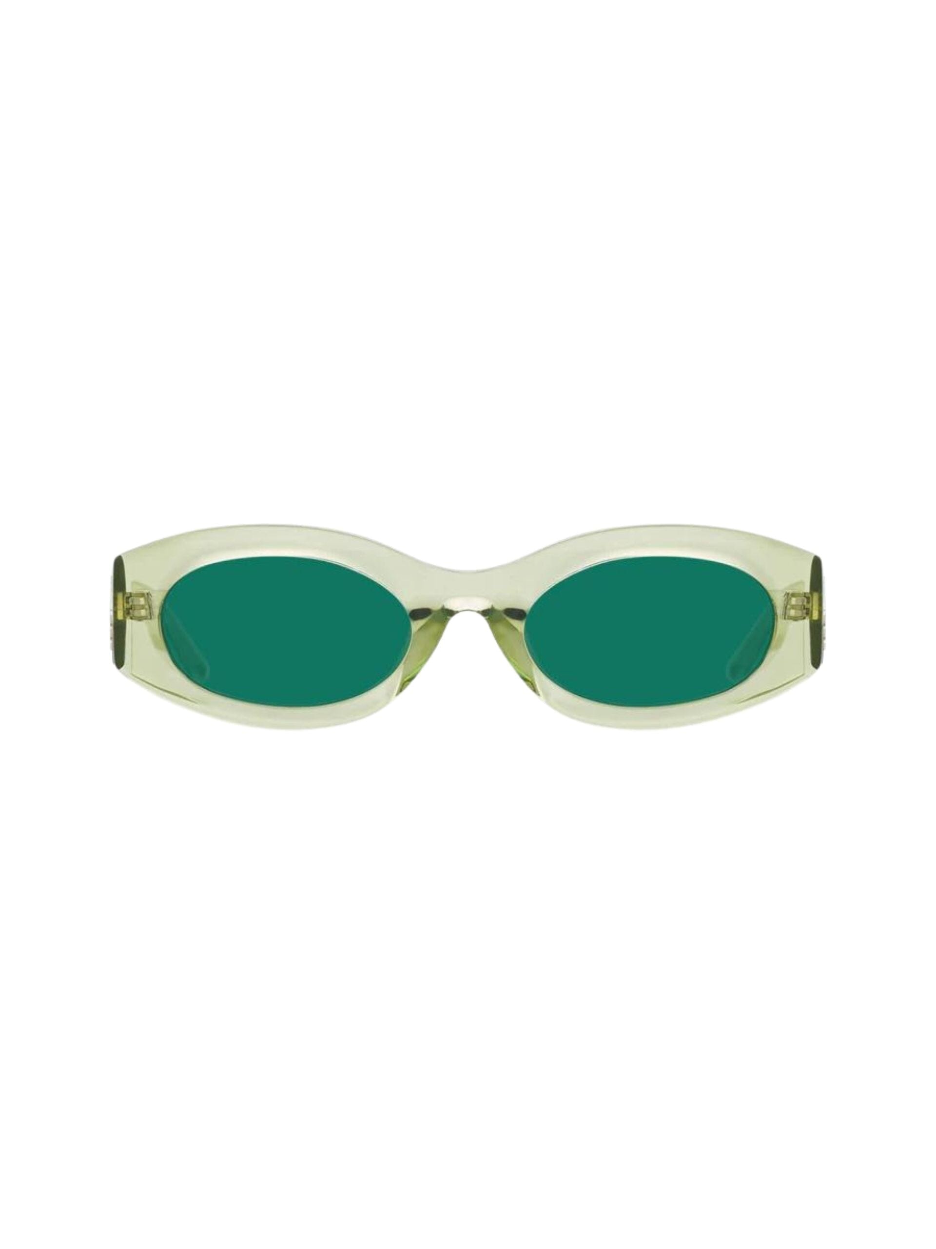The Attico Berta Sunglasses / Lime Womens Linda Farrow 