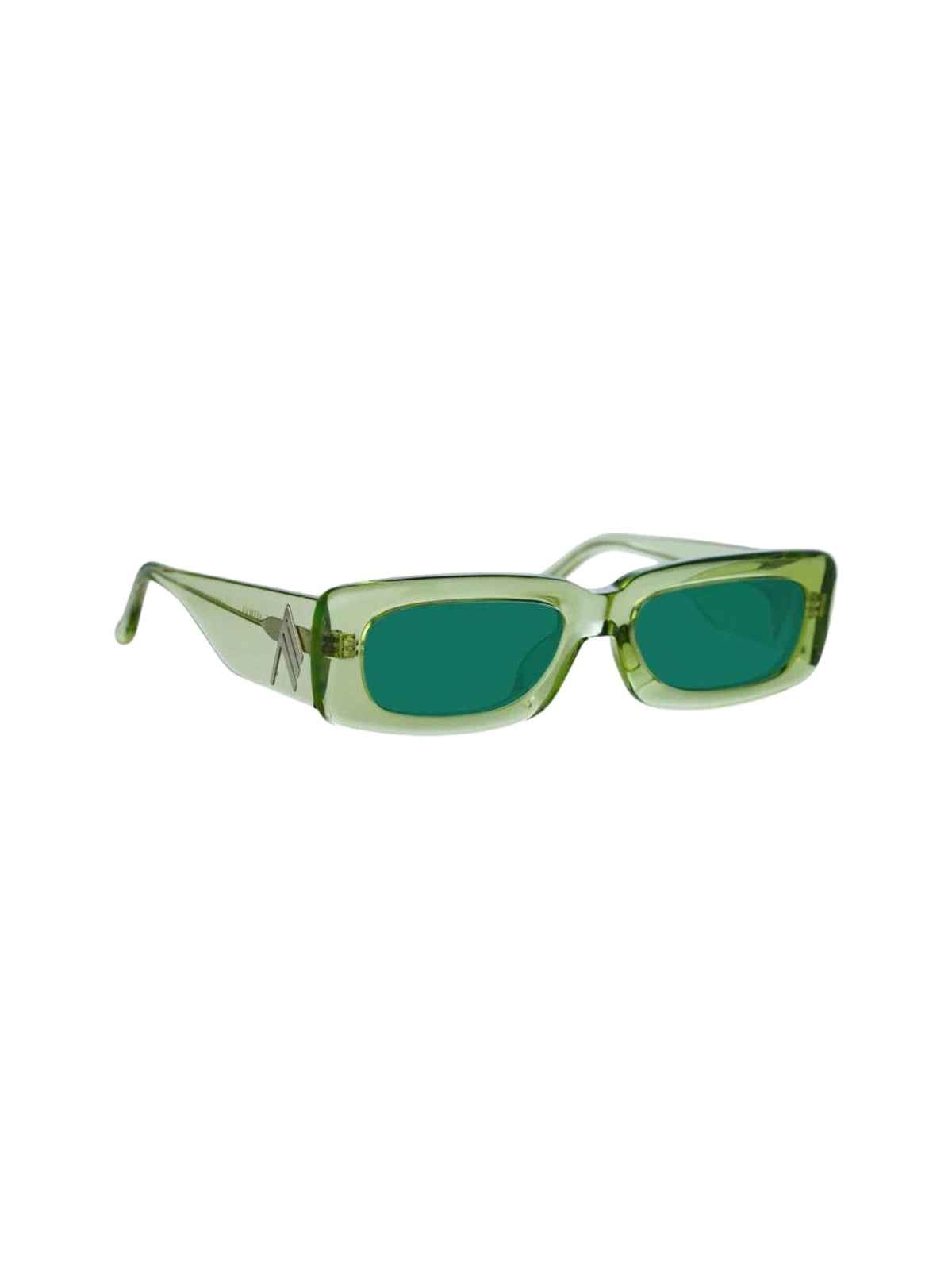 The Attico Mini Marfa Sunglasses / Lime Womens Linda Farrow 
