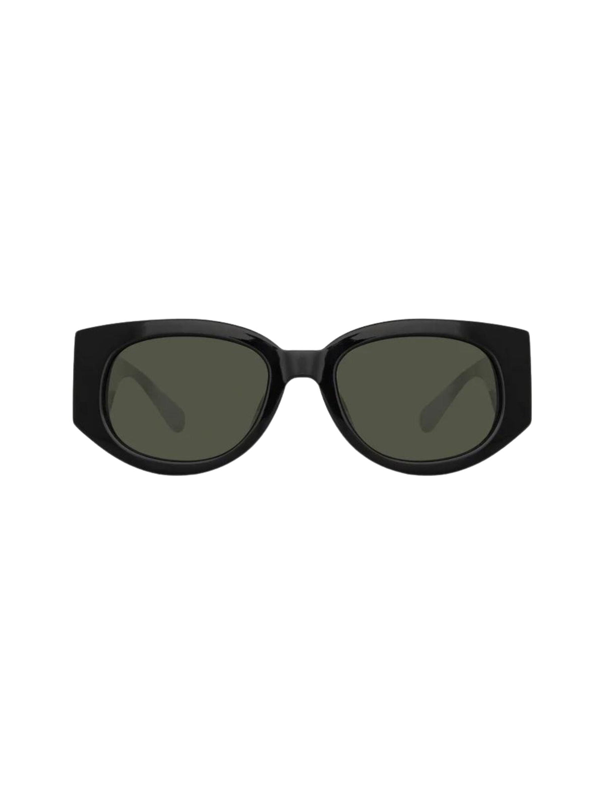 The Debbie D-Frame Sunglasses / Black Womens Linda Farrow 