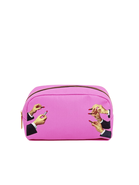 Toiletpaper Beauty Case / Lipstick Pink - Seletti Concept Store