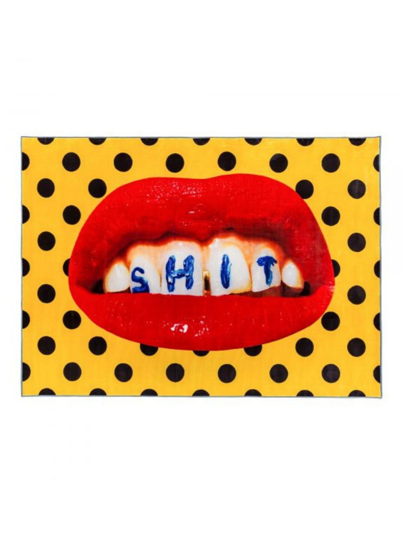 TOILETPAPER Rug / Teeth Seletti Seletti wears Toiletpaper 