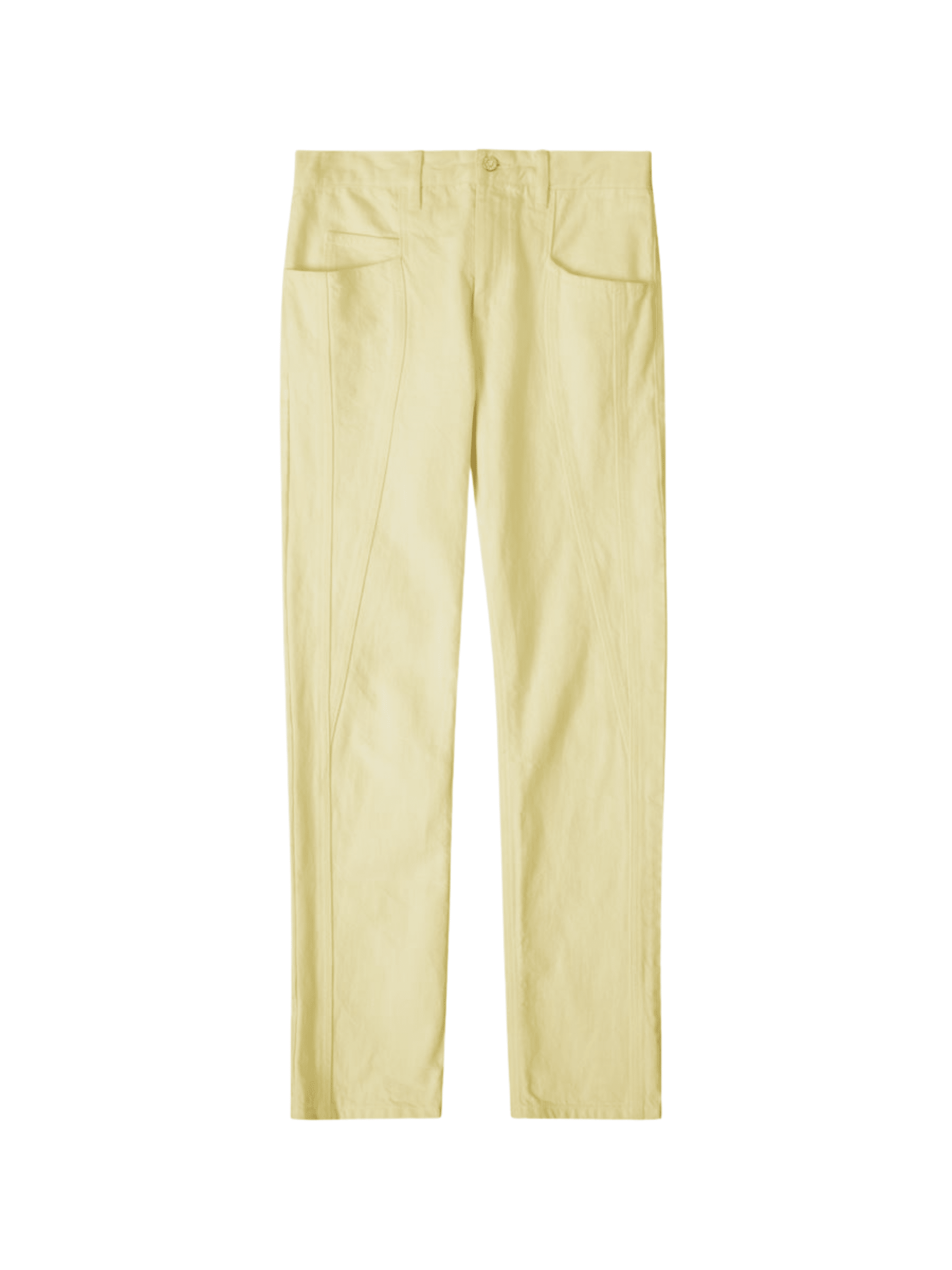 Bright Yellow Leather Pants Mens