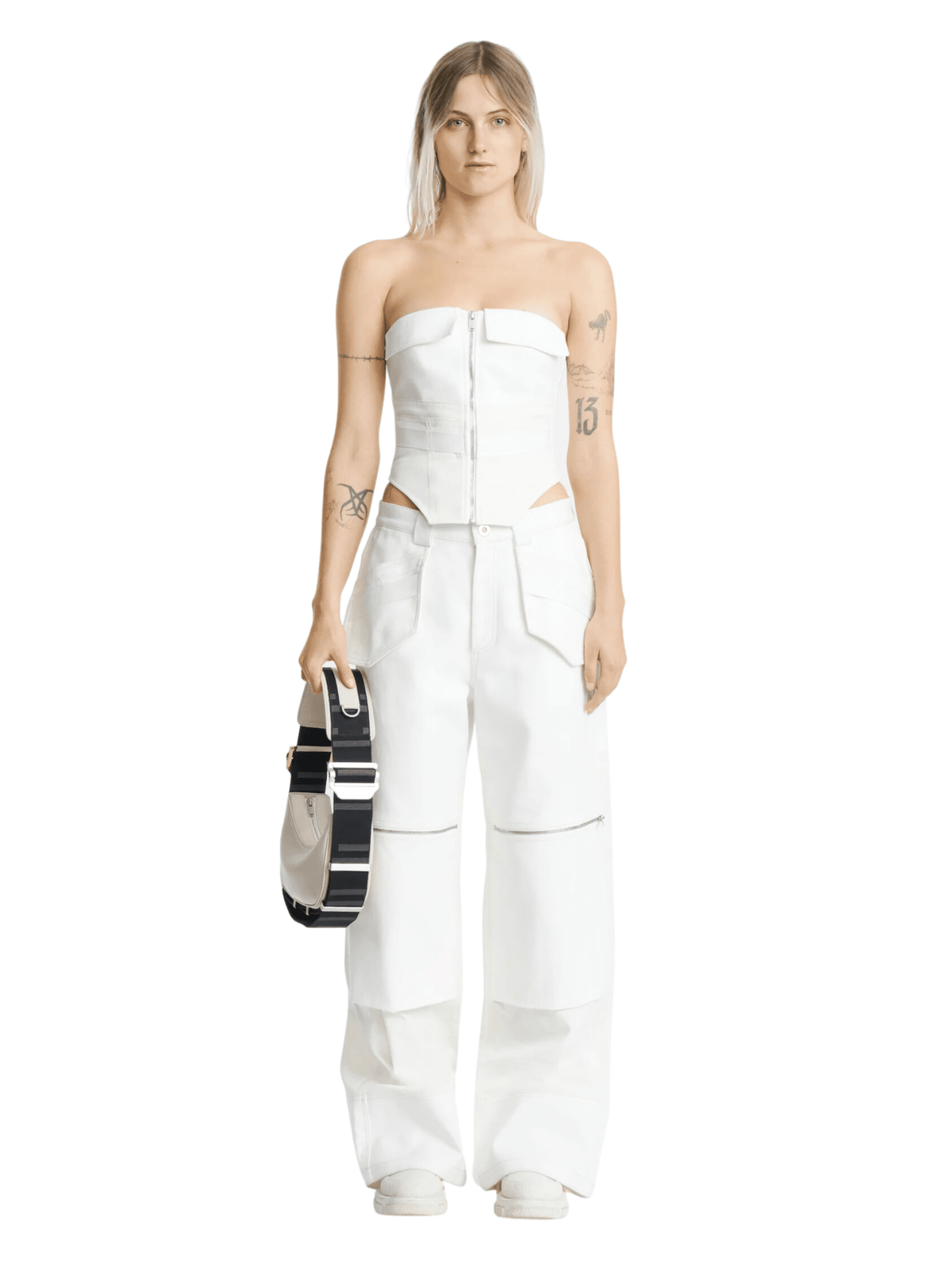 Workwear Corset / Ivory Womens Dion Lee 