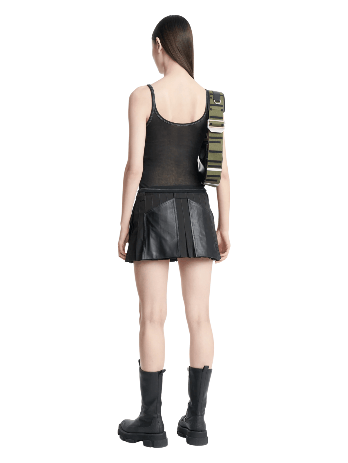 Workwear Mini Skirt / Black Womens Dion Lee 