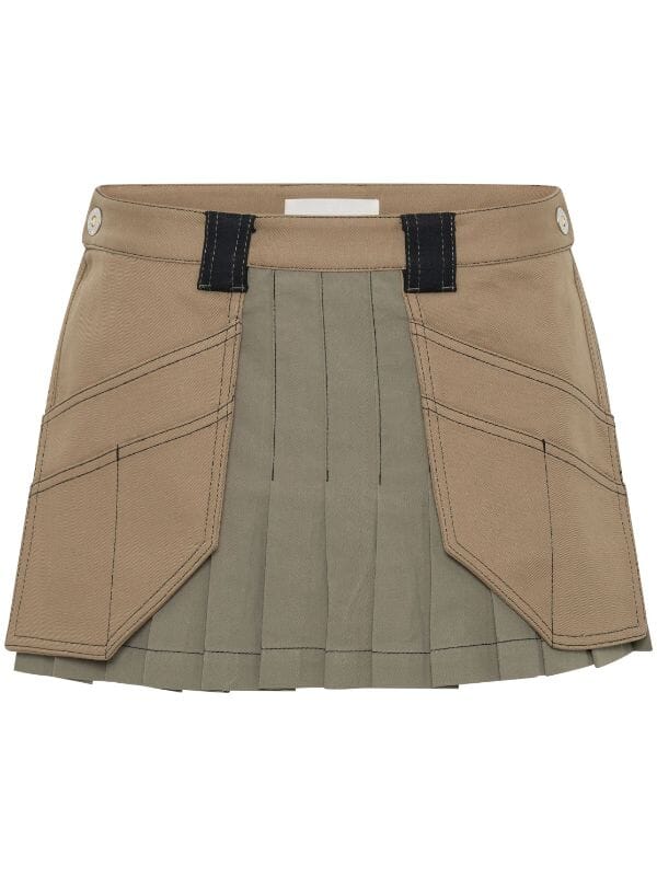 Workwear Mini Skirt / Slate &amp; Sahara Womens Dion Lee 