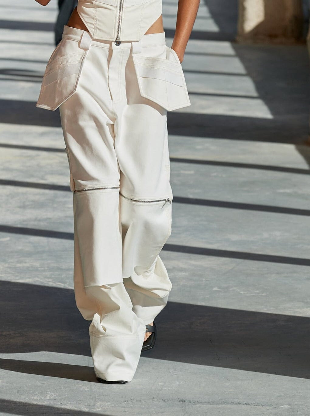 Workwear Pant / Ivory Womens Dion Lee 