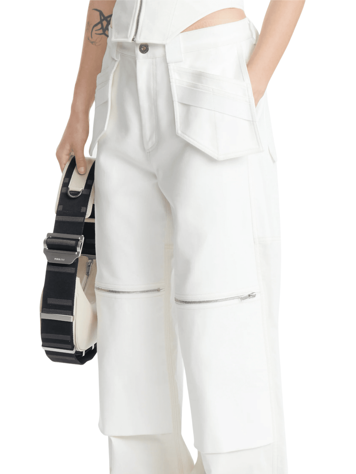 Workwear Pant / Ivory Womens Dion Lee 