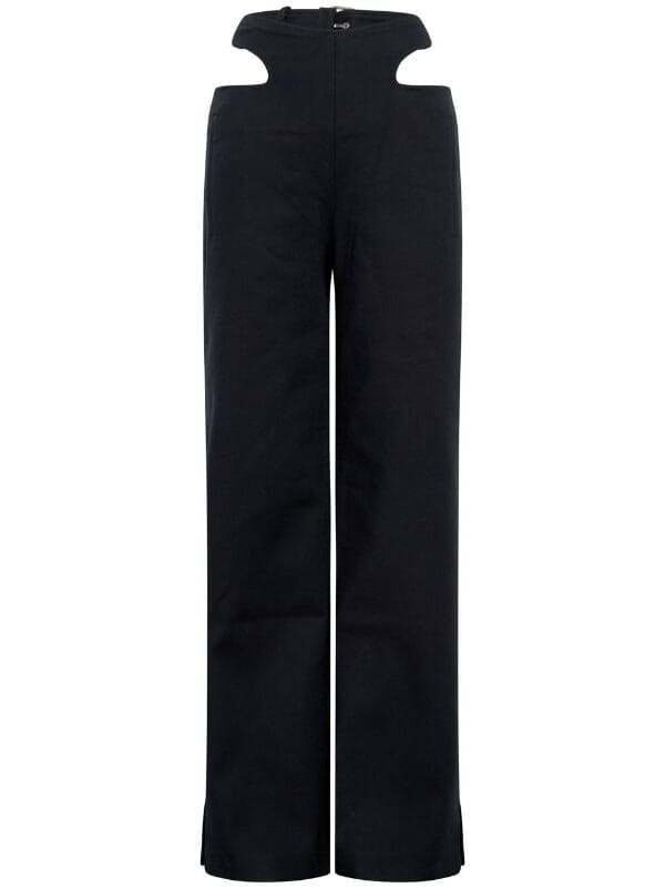 Y- Front Buckle Trousers / Black Womens Dion Lee 